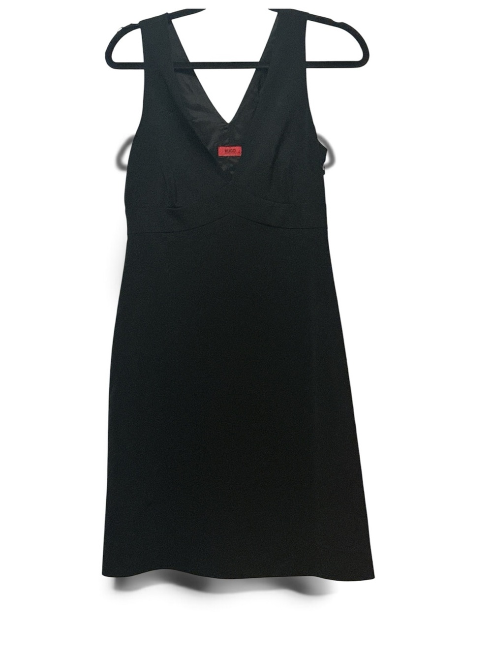 Hugo by Hugo Boss Black V-Neck Sleeveless Dress